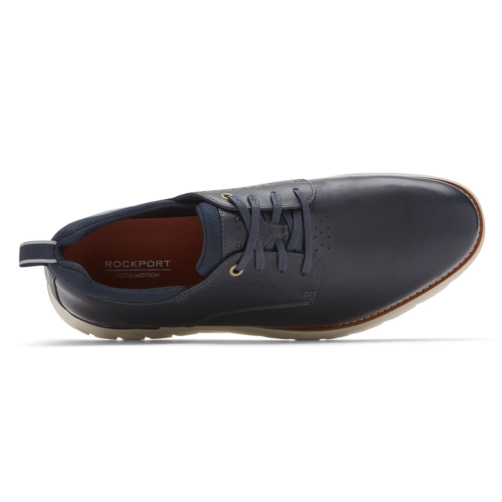 Rockport Mens Oxfords Blue - Total Motion Sport Plain Toe - UK 249-PCTUGS